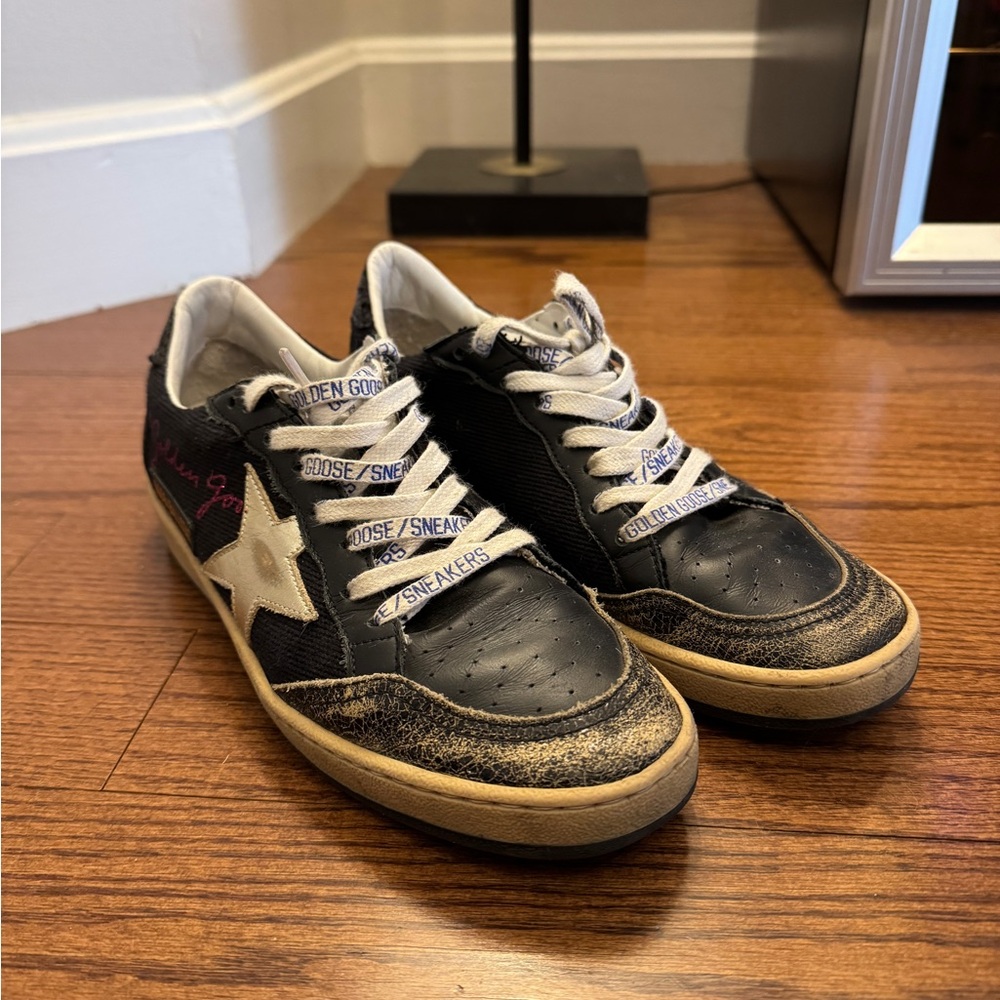 Golden Goose Black and White Sneakers